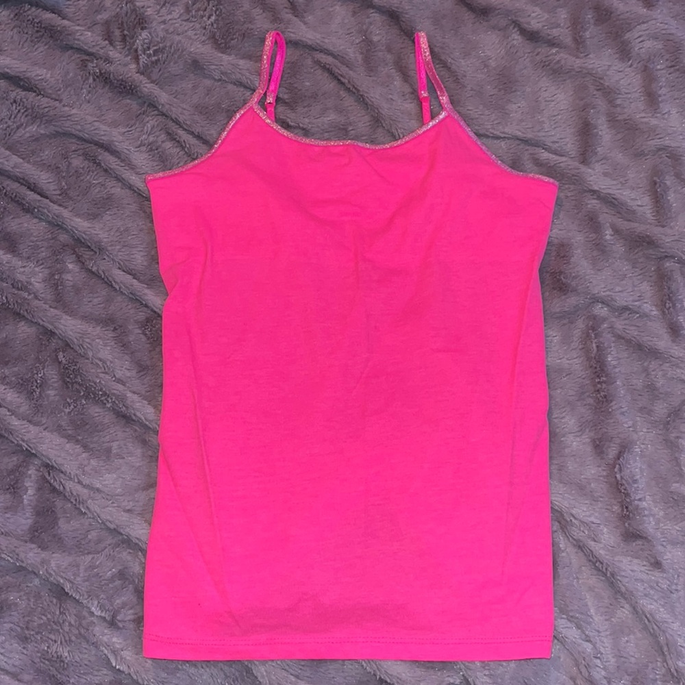 So Girls pink spaghetti strap top